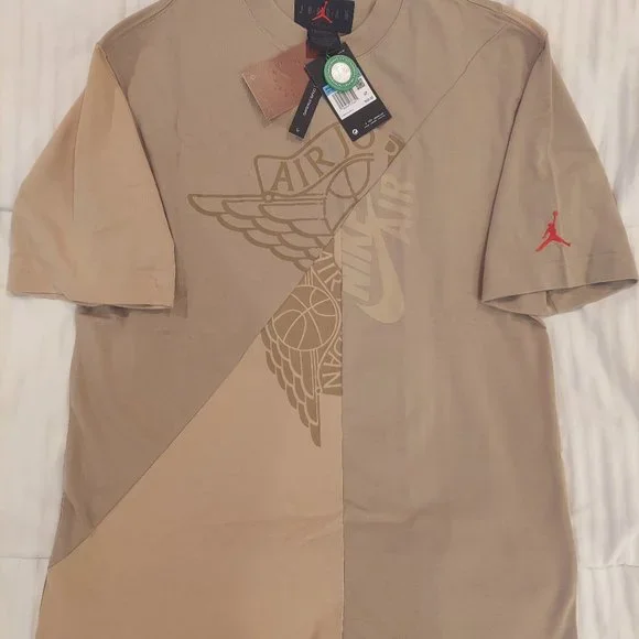 Travis Scott Khaki Shirt JORDAN Cactus Jack X JORDAN Button Down - Main Image